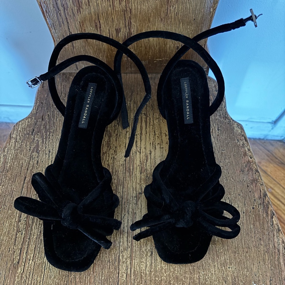 Loeffler Randall Black Velvet Mikel Sandal